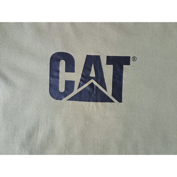 Caterpillar T-Shirt Men's Medium Graphic Print Green Short Sleeve - Picture 2 of 7